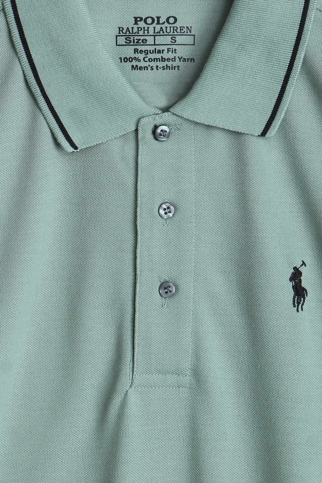 MEN PIQUE POLO - L/GREEN